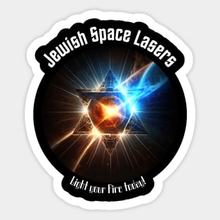 Jewish Space Lasers v2 Sticker